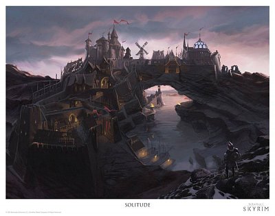 The Elder Scrolls Lithograph 5-Set 35 x 28 cm