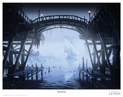 The Elder Scrolls Lithograph 5-Set 35 x 28 cm
