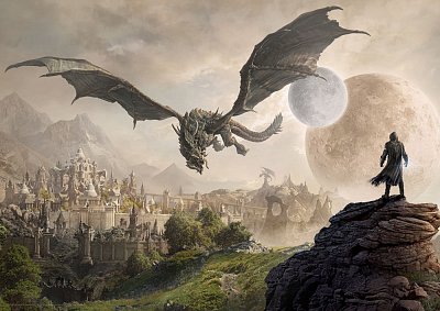 The Elder Scrolls Online Elsweyr Art Print Dragon 42 x 30 cm