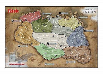 The Elder Scrolls Skyrim Board Game Risk Dovahkiin Edition *English Version*