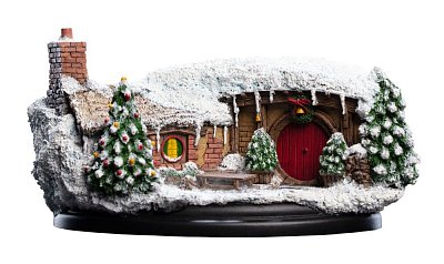 Socha Hobita Neočekávaná cesta 35 Bagshot Row Vánoční edice 7 cm