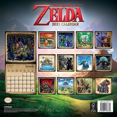 The Legend of Zelda Calendar 2021