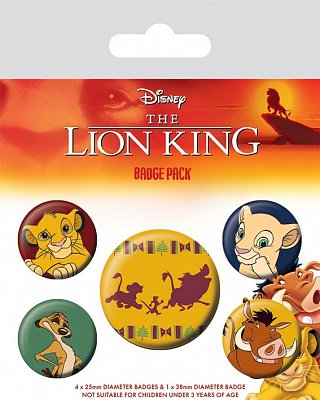 The Lion King Pin Badges 5-Pack Hakuna Matata