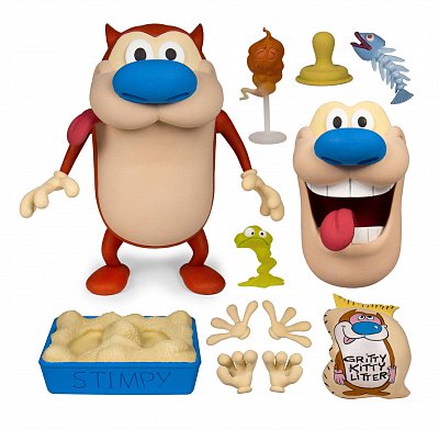 The Ren & Stimpy Show Deluxe Action Figure Stimpy 18 cm --- DAMAGED PACKAGING