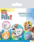The Secret Life of Pets 2 Pin Badges 5-Pack For Pet\'s Sake