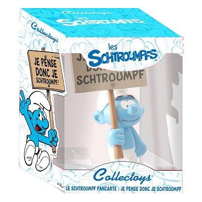 The Smurfs Collector Collection Statue Smurf wit a Sign 18 cm *French Version*