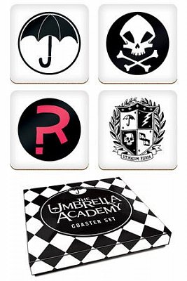 The Umbrella Academy Coaster Set Logos