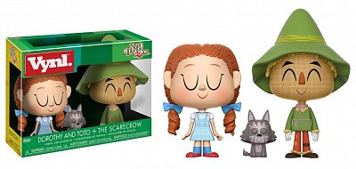 The Wizard of Oz VYNL Vinyl Figures 2-Pack Dorothy with Toto & Scarecrow  10 cm