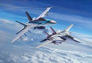 Top Gun Easy-Click Model Kit 1/72 F-14D Super Tomcat & F/A-18E Super Hornet - Poškozený obal