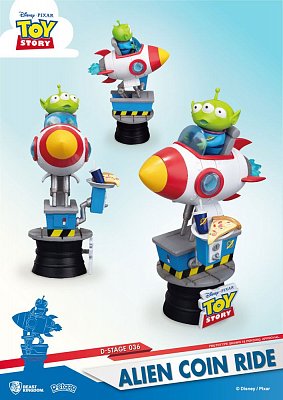 Toy Story D-Stage PVC Diorama Alien Coin Ride 15 cm