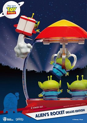 Toy Story D-Stage PVC Diorama Alien\'s Rocket Deluxe Edition 15 cm --- DAMAGED PACKAGING