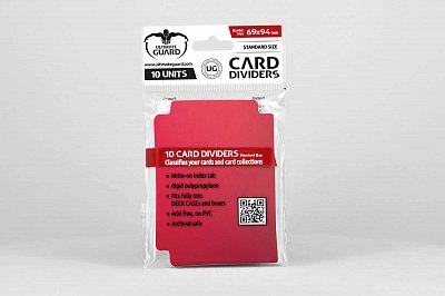 Ultimate Guard Dělící karty do krabiček standartní velikosti - 10 kusů (červená)