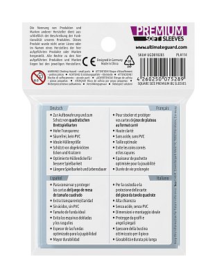 Ultimate Guard Premium Soft Sleeves for Board Game Cards Square (50)