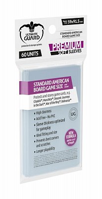 Ultimate Guard Premium Soft Sleeves for Board Game Cards Standard American (60)