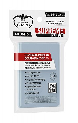 Ultimate Guard Supreme Sleeves for Board Game Cards Standard American (60)