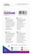 Ultimate Guard Supreme UX Sleeves Japanese Size Transparent (60)