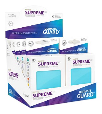 Ultimate Guard Supreme UX Sleeves Standard Size Matte Aquamarine (80)