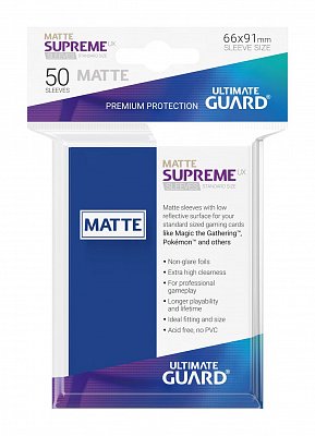 Ultimate Guard Supreme UX Sleeves Standard Size Matte Blue (50)