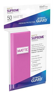 Ultimate Guard Supreme UX Sleeves Standard Size Matte Pink (50)