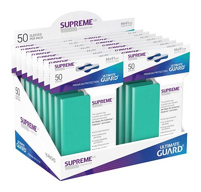 Ultimate Guard Supreme UX Sleeves Standard Size Turquoise (50)