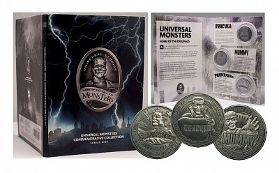 Universal Monsters Commemorative Collection Collectable Coin 3-Pack Series 1