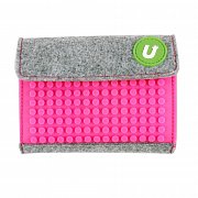 Upixel Felt Pixel Mini Wallet Fuchsia