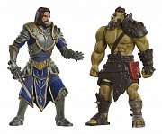 Warcraft Mini Figure 2-Pack Lothar vs. Horde Warrior 6 cm