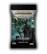 Warhammer Age of Sigmar: Champions Wave 3: Savagery Booster Display (24) english