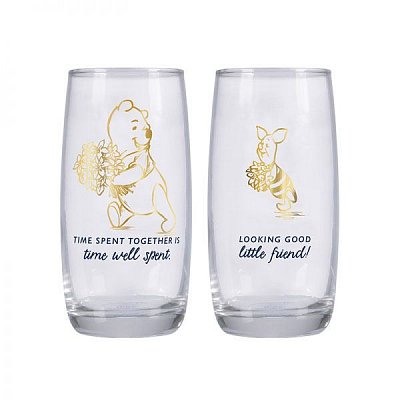 Winnie the Pooh Drinking Glass 2-Pack Pooh & Piglet