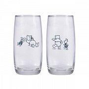 Winnie the Pooh Drinking Glass 2-Pack Pooh & Piglet