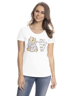 Winnie the Pooh Ladies T-Shirt Back To Bed
