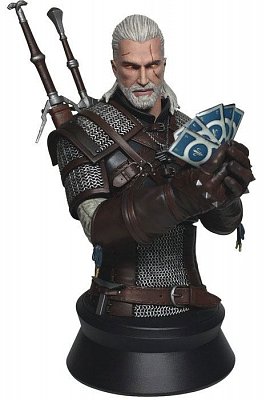 Witcher 3 Wild Hunt Bust Geralt Playing Gwent 23 cm