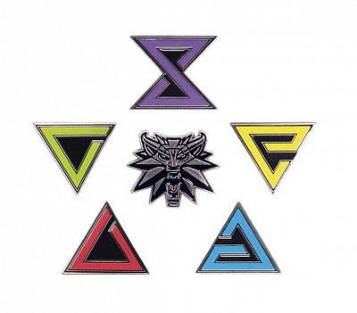 Witcher 3 Wild Hunt Pin Badges 6-Pack