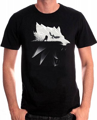 Witcher T-Shirt Wolf Silhouette