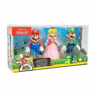 World of Nintendo Action Figure 3-Pack Mushroom Kingdom 10 cm
