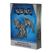 Yu-Gi-Oh! Odznak odznak Blue Eyes White Dragon (postříbřený)