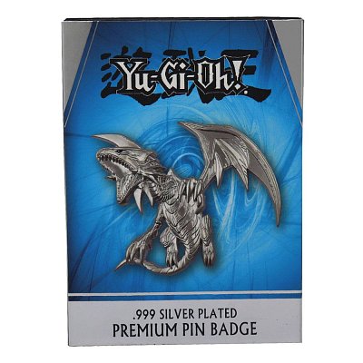 Yu-Gi-Oh! Odznak odznak Blue Eyes White Dragon (postříbřený)
