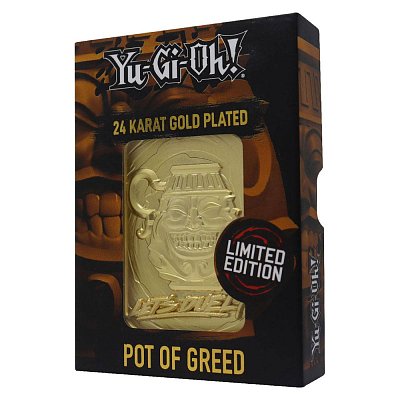 Yu-Gi-Oh! Replika Card Pot of Greed (pozlacená)