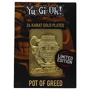 Yu-Gi-Oh! Replika Card Pot of Greed (pozlacená)