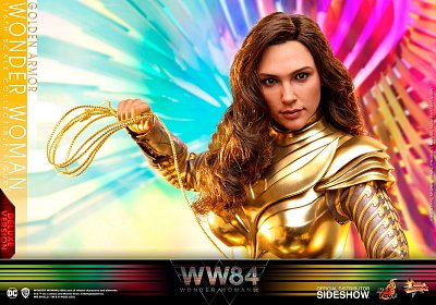 Sběratelská akční figurka Wonder Woman 1984 Movie Masterpiece 1/6 Golden Armor Wonder Woman (Deluxe) 30 cm