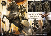 Socha Wonder Woman Wonder Woman na koni zlaté provedení 138 cm
