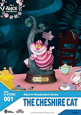 Alice in Wonderland Mini Diorama Stage PVC Statue The Cheshire Cat 10 cm