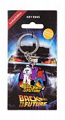 Back to the future metal keychain marty & doc