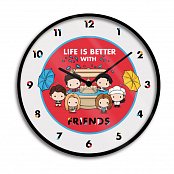 Friends Wall Clock Life is Better with Friends Chibi