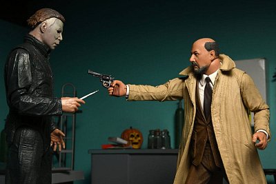 Sběratelská akční figurka Halloween II Ultimate 2-Pack Michael Myers & Dr Loomis 18 cm