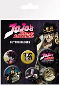 Jojo\'s Bizarre Adventure Pin Badges 6-Pack Characters