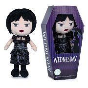 Měkká plyšová figurka Wednesday ve velikosti 32 cm v různých provedeních s rakví (6 kusů)