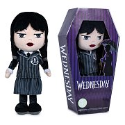 Měkká plyšová figurka Wednesday ve velikosti 32 cm v různých provedeních s rakví (6 kusů)