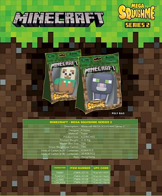 Minecraft Mega Squishme Antistresové figurky 16 cm Series 2 Sortiment (16)
