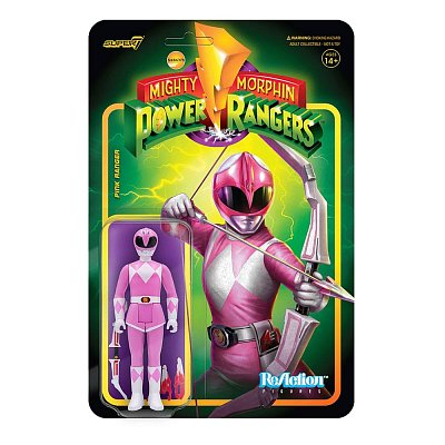 Postavička Mighty Morphin Power Rangers ReAction Action Pink Ranger 10 cm